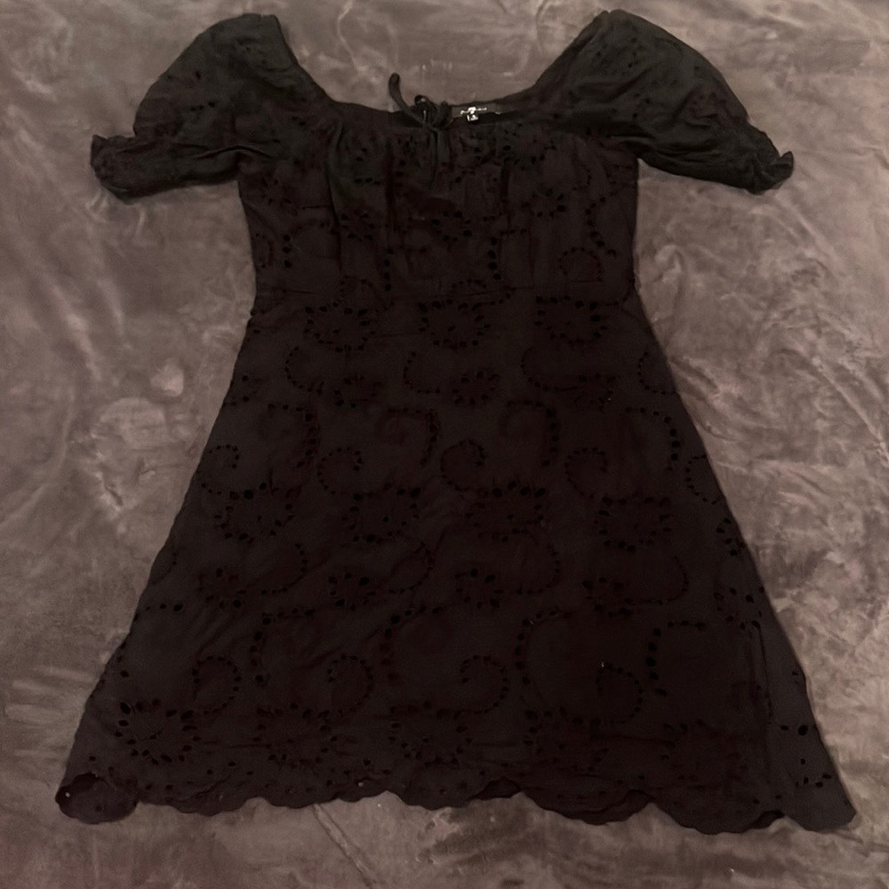 7 For All Mankind Size Small Black Lace Dress